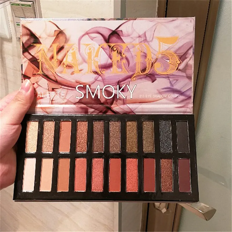 Naked Eye Shadow косметический матовый макияж набор теней для век Палитра Мерцающая минеральная пудра 20 цветов Водонепроницаемый Профессиональный