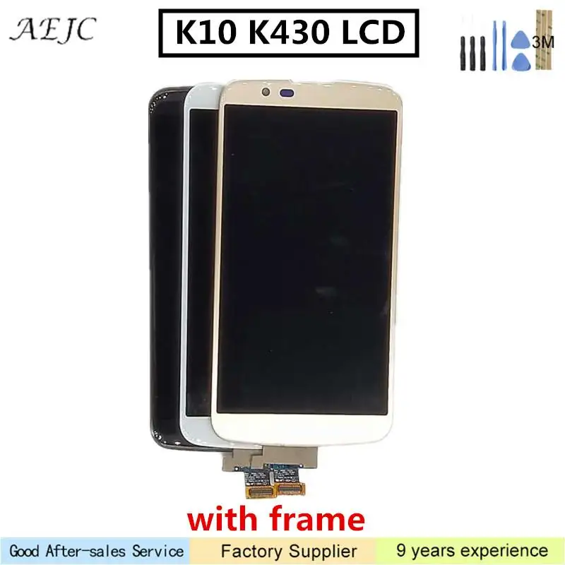 Черный белый золотой 5 3 дюйма для LG K10 K410 K430 K430DS K420N 420N кодирующий преобразователь