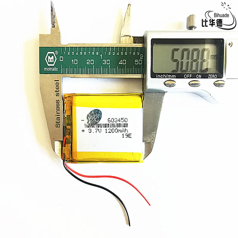 Литровая энергетическая батарея литий полимерная аккумуляторная 3 7 в 603450 1200 мАч