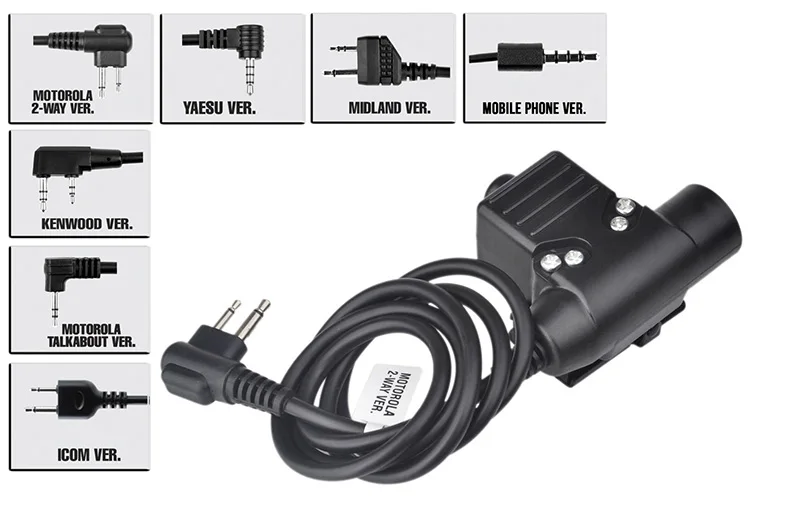 Z Tac Bowman Elite II наушники для охоты U94 PTT для Kenwood Midland тактическая гарнитура Z027-FG+ Z113