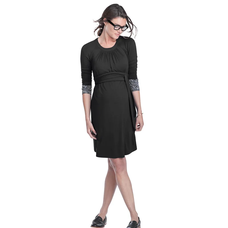 Супер эластичное нарядное платье для беременных Одежда женщин большие размеры