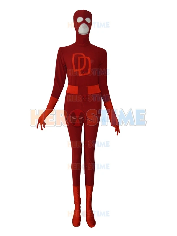 Daredevil костюм красный спандекс лайкра Хеллоуин супергерой костюмы для женщин