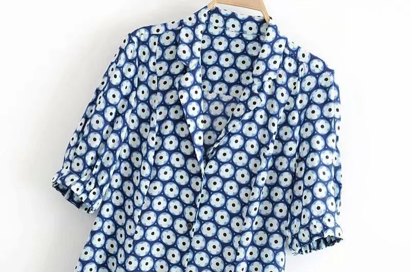 Женское платье с коротким рукавом и цветочным принтом | Женская одежда