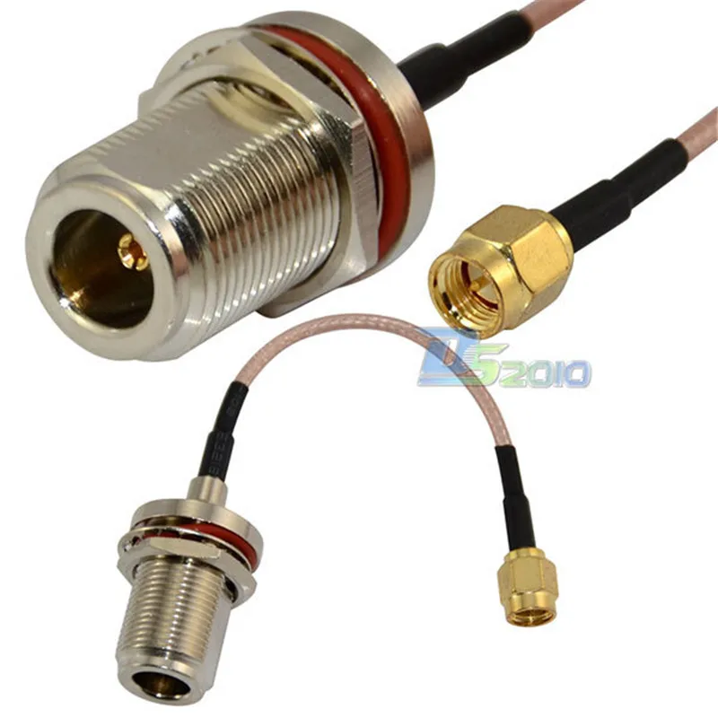 Высокое качество 10 см 4 &quotN женский переборка к SMA штекер RF Coax Pigtail RG316