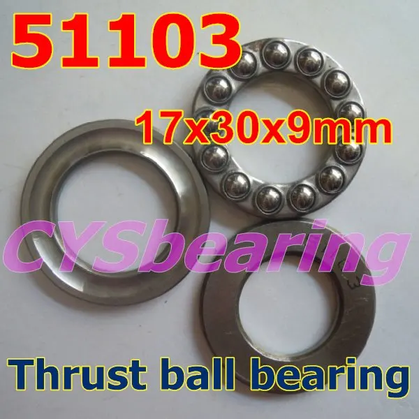 17X30X9 мм 51103 плоский осевой вал упорный шарикоподшипник 17*30*9 мм|bearing shaft|bearing bearingbearing