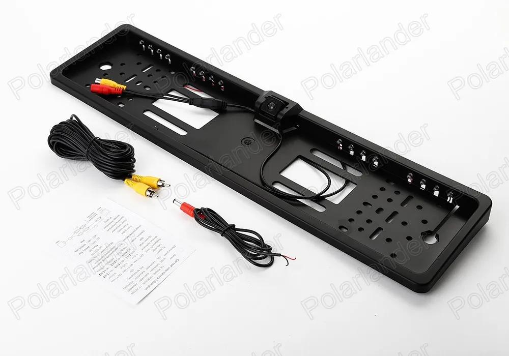 HD рамка номерного знака Автомобильная камера заднего вида для всех европейских