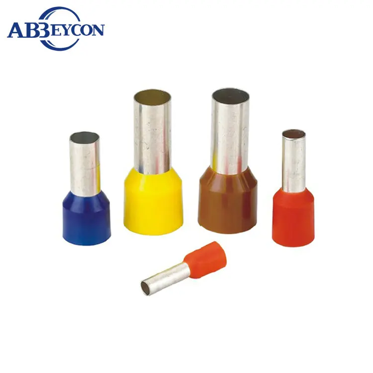 E Tube E0508 Copper Insulation Pipe Insulated Terminal Block Cable Wire Connector 22AWG Insulating Crimp | Обустройство дома