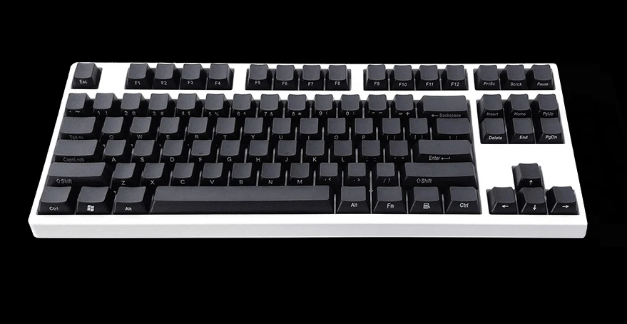 87-key NPKC Черный ABS лазерные боковая подсветка топ-освещенный блеск через OEM keycaps ANSI ISO для Cherry MX переключатели 87 96 108 механическая клавиатура - Цвет: 87-key