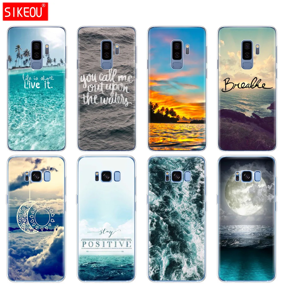 Силиконовый чехол для Samsung Galaxy S9 S8 S7 S6 edge S5 S4 S3 PLUS телефона с красивым пейзажем