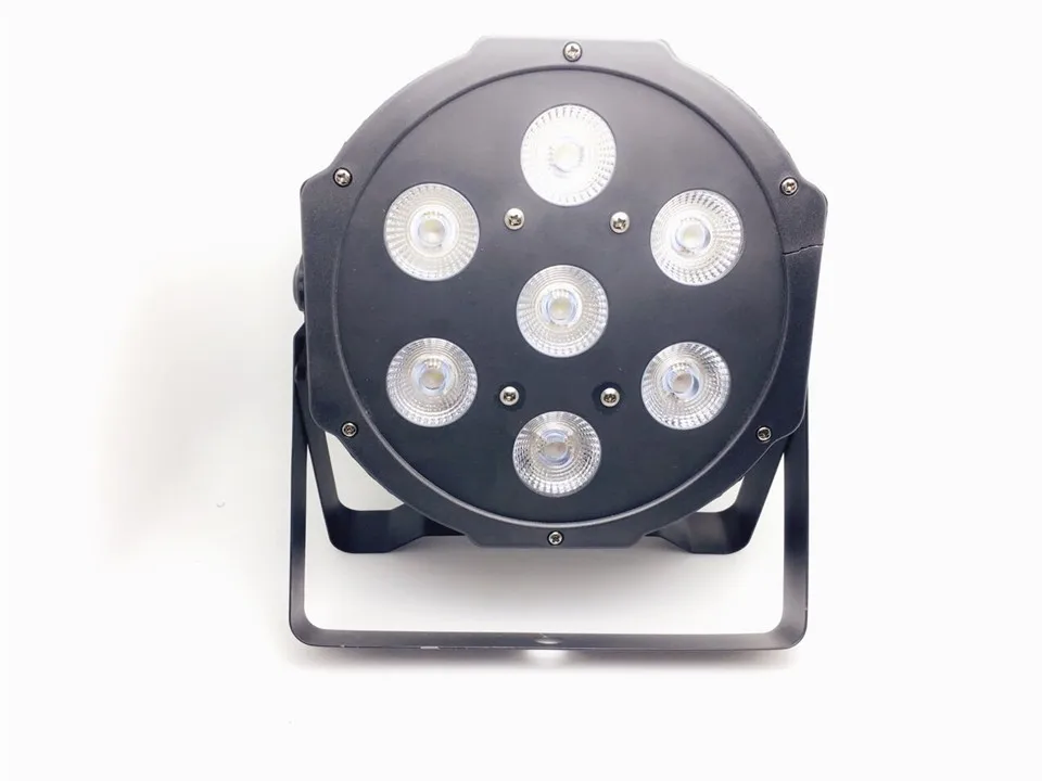 Фото 12 unids 7x12 W + flightcase 1 2 m Кабель Dmx LED Flat SlimPar Quad Luz 4 в светодиодный светильник dmx DJ luz 12 unids 7x12 W + flightcase 1 2 m Кабель Dmx LED Flat SlimPar Quad Luz 4 в светодиодный светильник dmx DJ luz