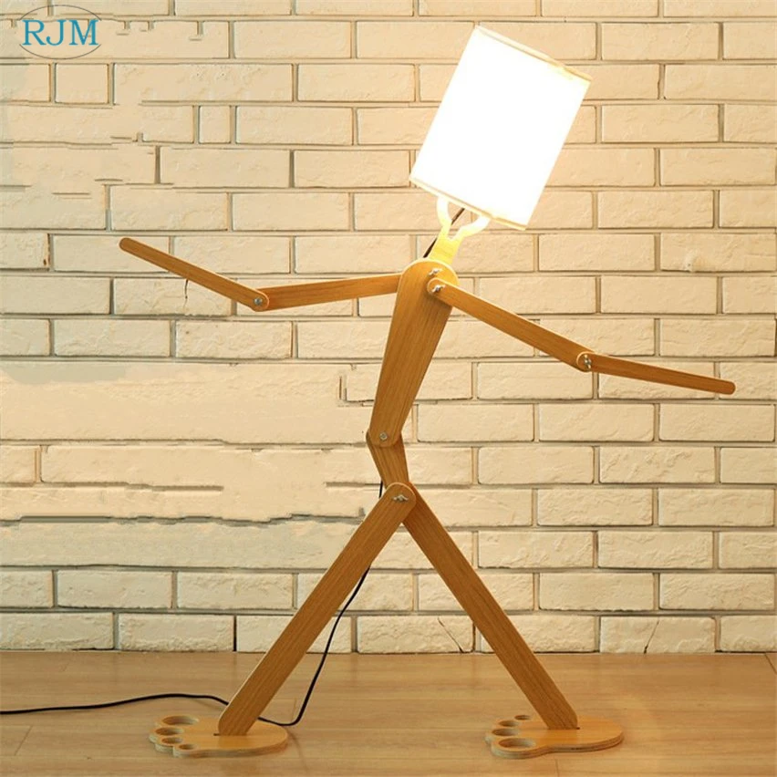 

Modern Simple Creative Wooden Adjustable Floor Lamps for Bedroom Living Room Bedside Study Lighting Decor Fixtures