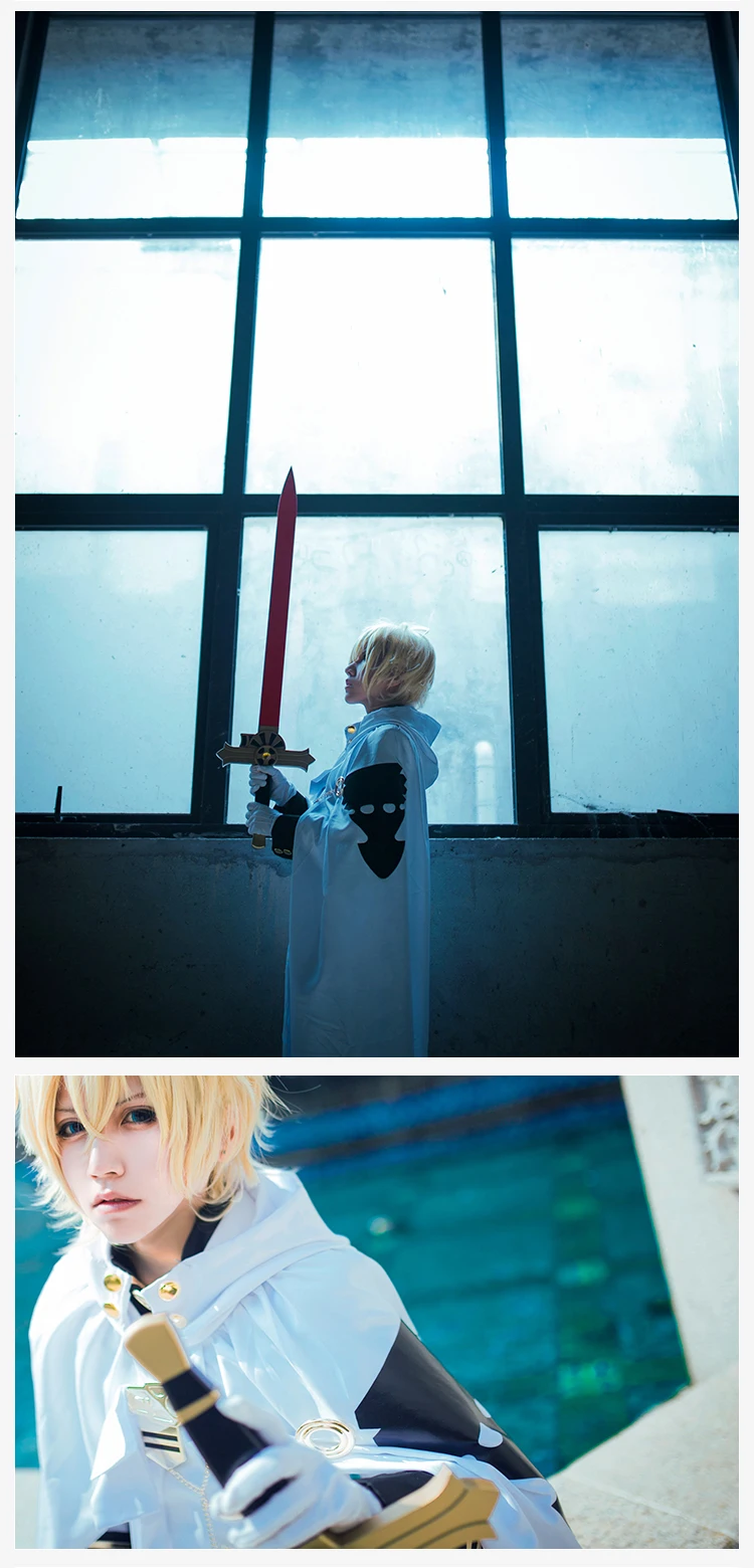 Аниме Серафим конца Микаэла Hyakuya Косплей Костюм Owari no Seraph костюмы с париком для мужчин