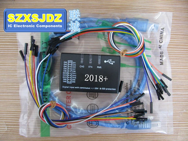 2021 + USB 16 логический 100 МГц 16Ch анализатор для ARM FPGA Saleae16 Logic16|Соединители| |