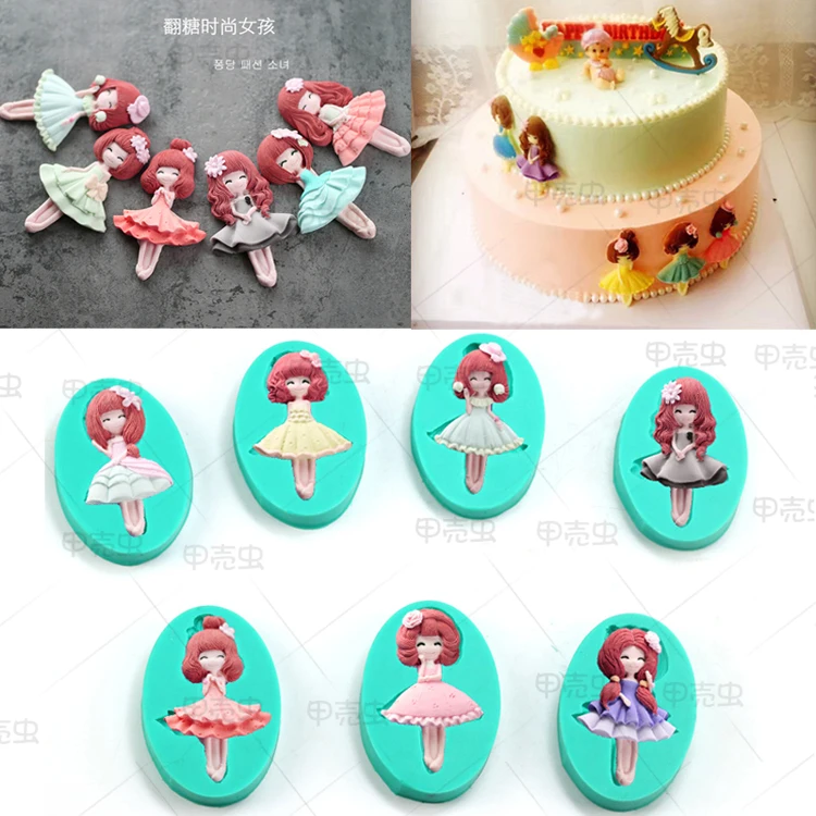 Девочка принцесса мальчик кукла силиконовые шоколадные конфеты плесень