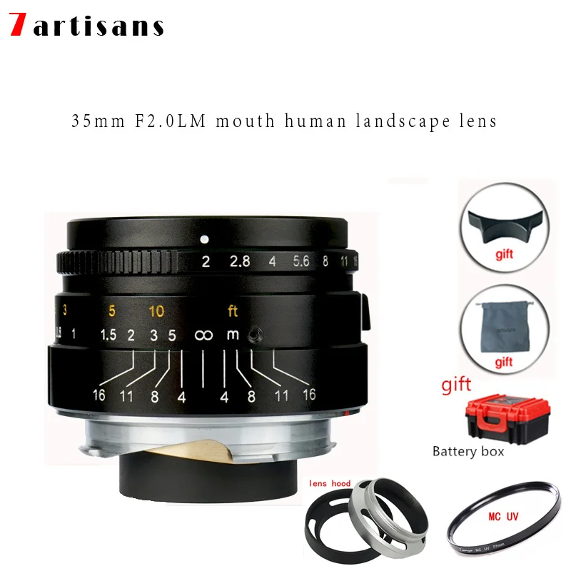 7 мастериц 35 мм F2 с большой диафрагмой одноосный m объектив для камер Leica M M240 M3 M5 M6 M7