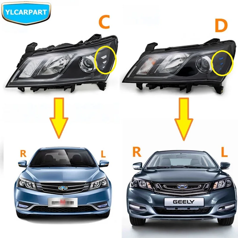 Автомобильная фара в сборе для Geely Emgrand 7 EC7 EC715 EC718 Emgrand7 E7 IMPERIAL|headlight lens assembly|assembly