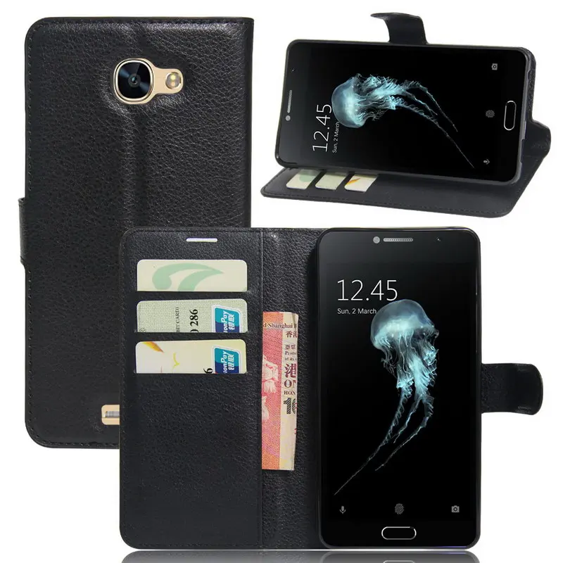 Alcatel флэш-плюс 2 Чехол телефон принципиально для 5.5 дюймов coques Бумажник Флип PU