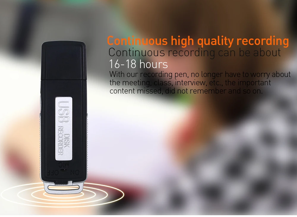 Цифровой USB диктофон 16 ГБ с двумя слотами|voice recorders|recorder voicedigital voice recorder |