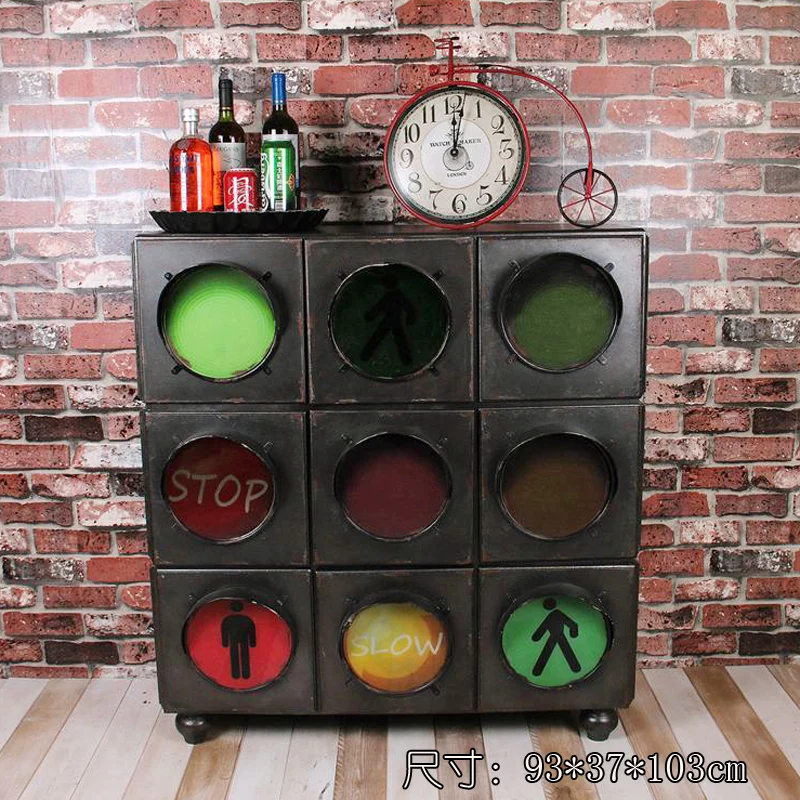 Винтажный американский кантри чтобы сделать старый многоковшовый шкаф