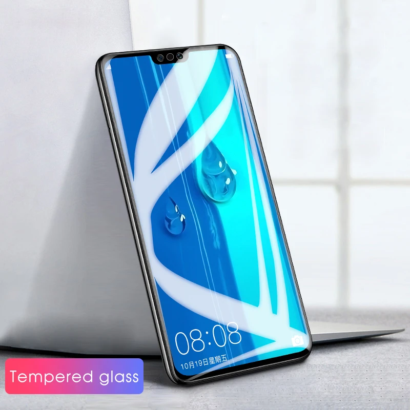 Защита экрана для Huawei Y5 Y7 Y6 Pro Y9 2019 2018 Prime с белым краем|Бамперы| |