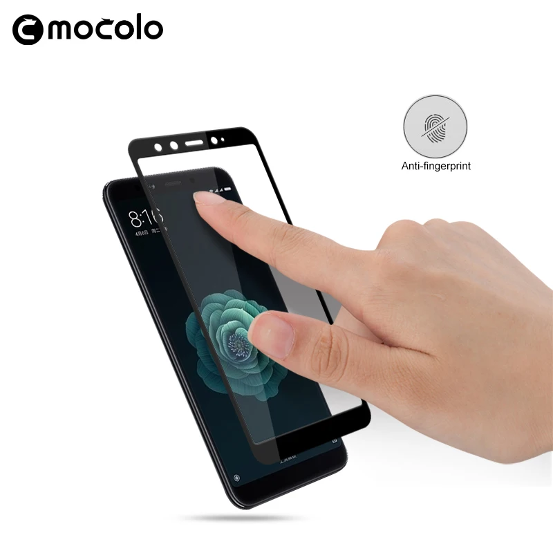 Закаленное стекло для xiaomi mi A2 полноразмерное защитное Mocolo Xiaomi Mi 6X Защитная пленка