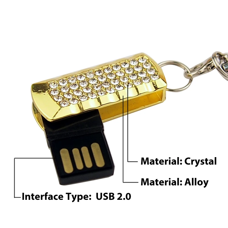 Ювелирная мини USB флешка 2 0 Флешка 4 ГБ 8 16 32 флеш накопитель реальная емкость с