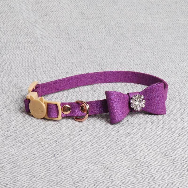 Принцесса Милая Собака ошейники для маленьких собак Bling Rhinestone Щенок Воротник прочный собака свинец Чихуахуа аксессуары воротник Перро 05E