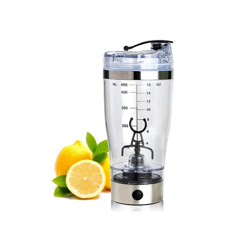 48pcs 450ml Electric Protein Shaker Blender Water Bottle Automatic Movement Vortex Tornado Transparent Smart Mixer ZA1077
