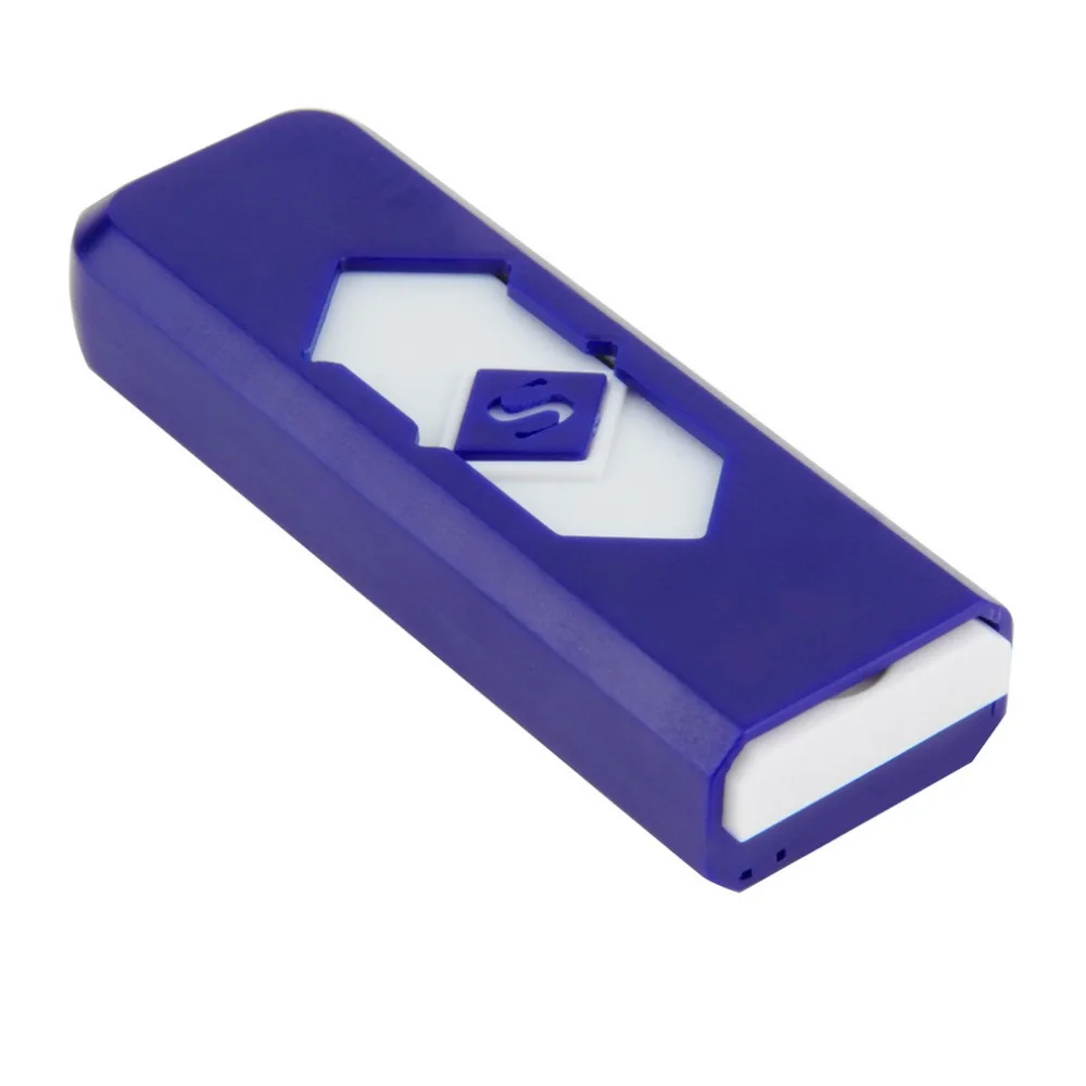 Электронная USB зажигалка ветрозащитная ультратонкая без газа перезаряжаемая