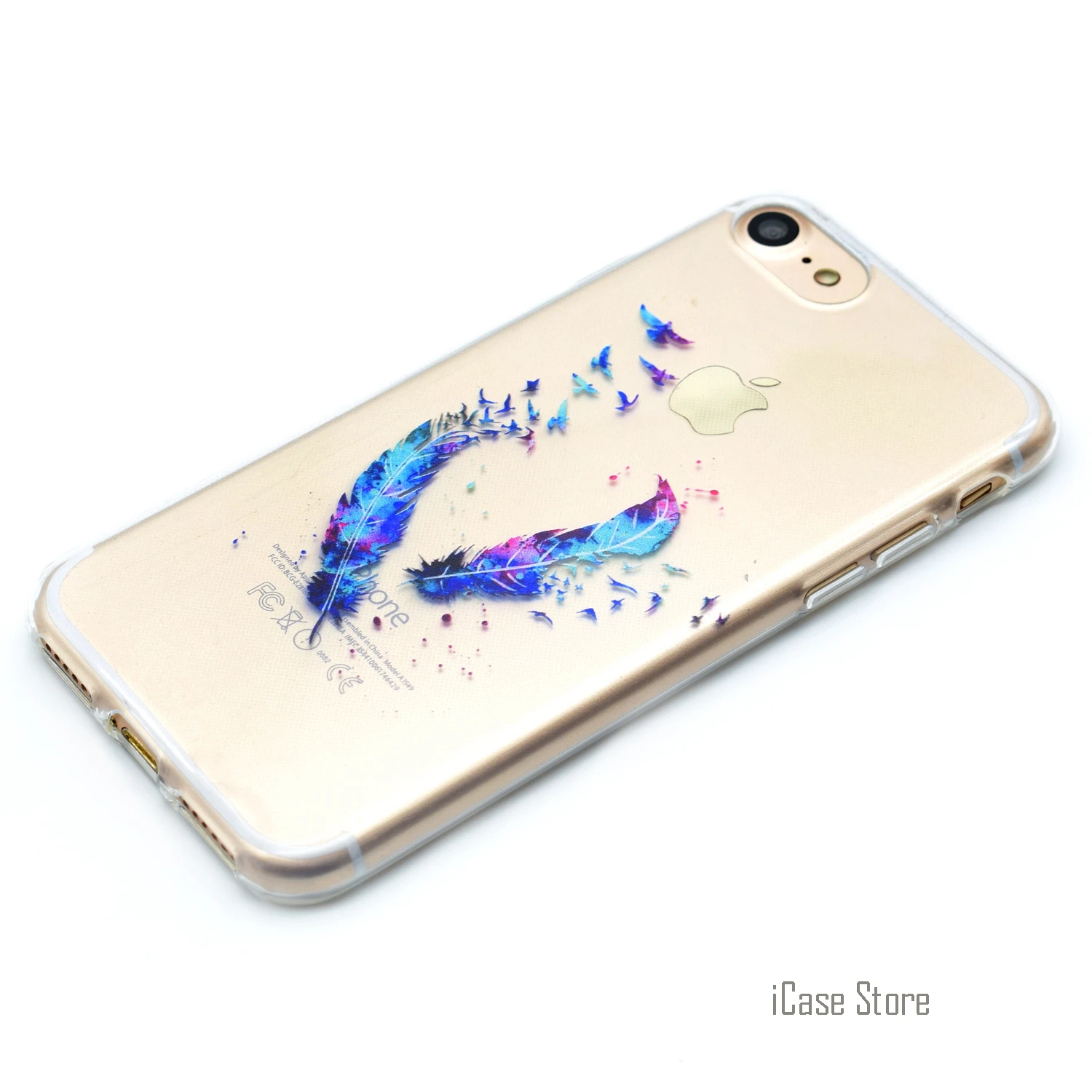 Высококачественный милый мультяшный чехол для телефона iPhone 7 мягкий силиконовый
