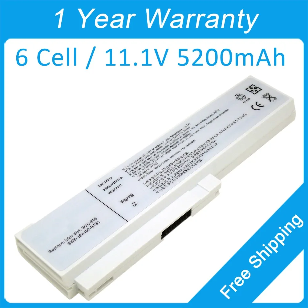 Новый 6 ячеек 5200 мАч белый Аккумулятор для ноутбука SQU 807 805 LG Qaunta 804 SW8 TW8 DW8 EAC34785411
