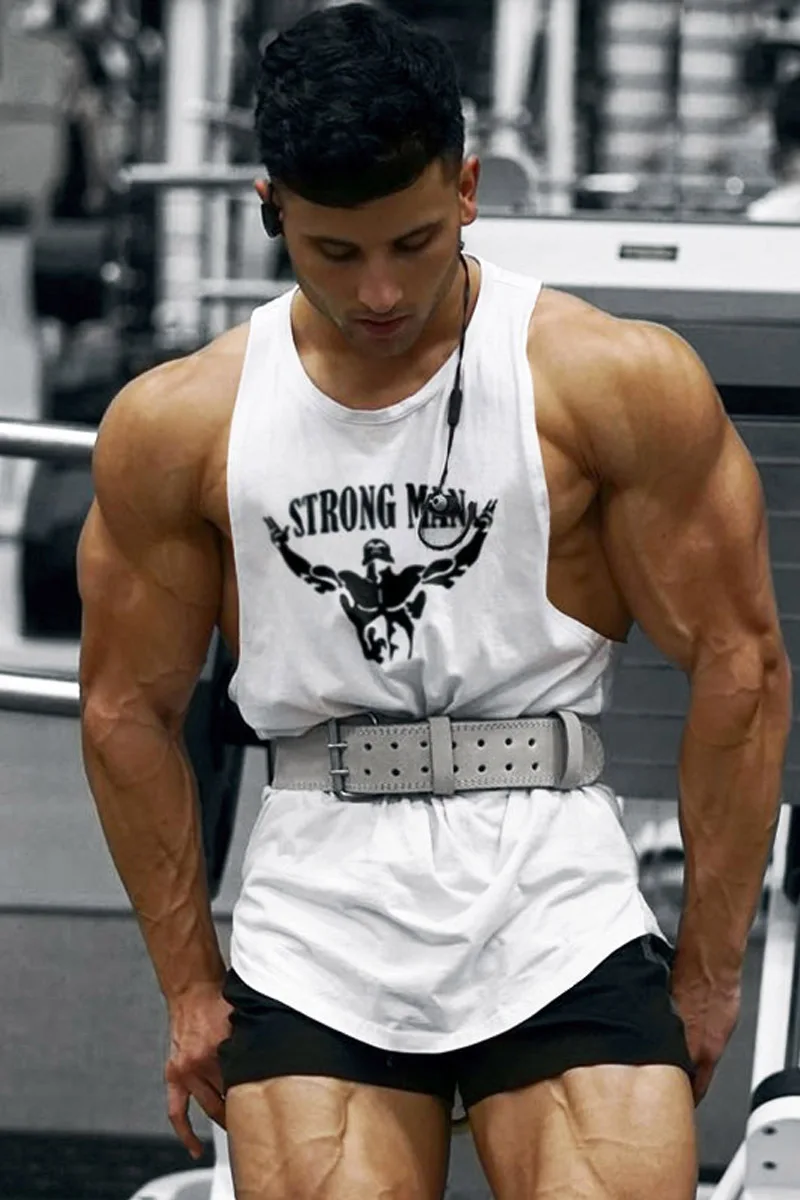 Хлопковые майки deltoid для спортзала мужские без рукавов Майки мальчиков одежда