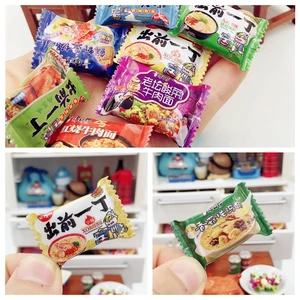 Миниатюрный Кукольный домик 1:12 лапша Мгновенной Печати Милая Мини-Лапша для Blyth Barbis кукольный домик аксессуары игрушки для детей 1 пакет