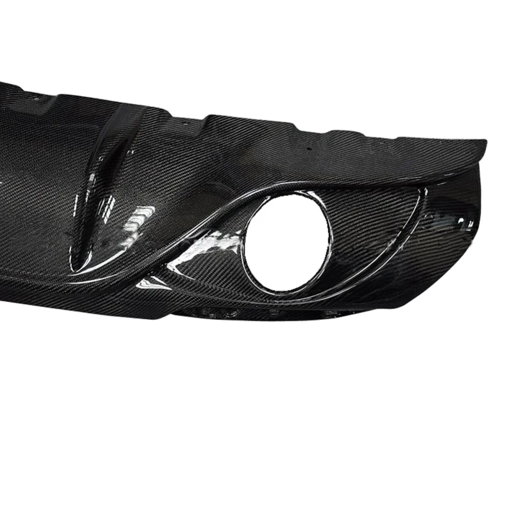 Спойлер из углеродного волокна задний диффузор для багажника черная отделка Alfa