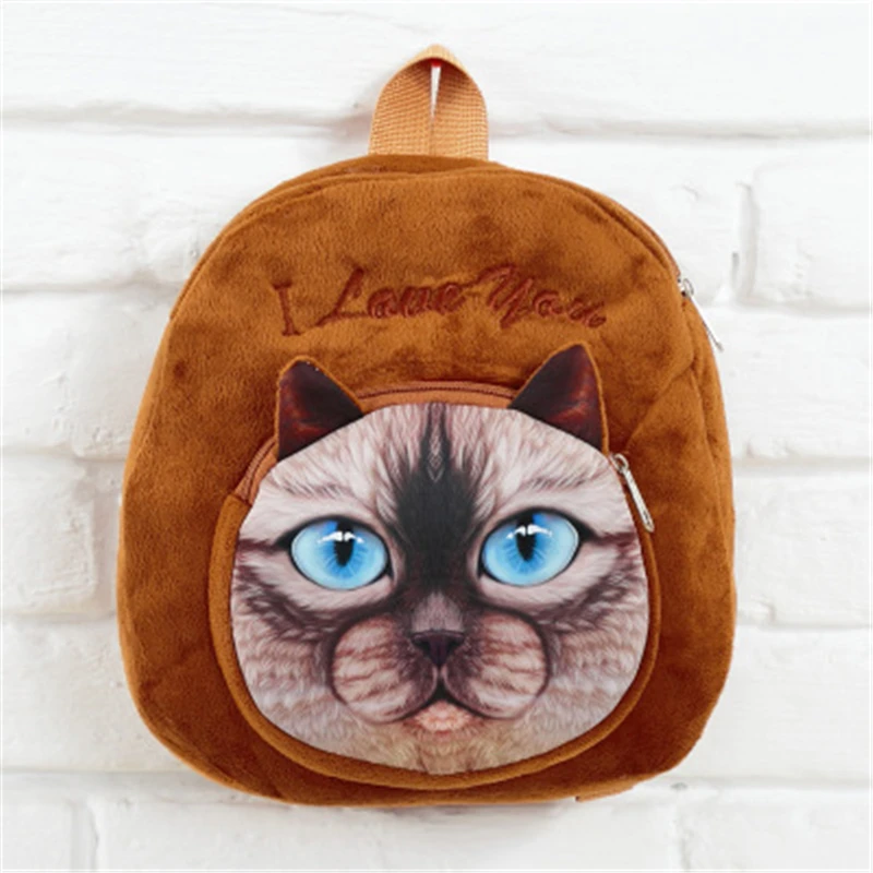 Детский школьный портфель с 3D рисунком Менг Ван Цзы мяу детский для канцелярских