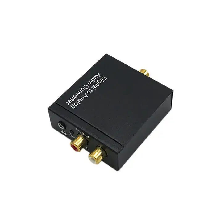 Прочный Цифровой оптический коаксиальный аналоговый RCA стерео аудиоконвертер 3 5