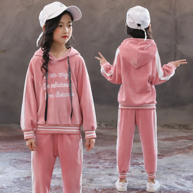 Children Clothing 2018 Autumn Winter Girls Clothes 2Pcs Christmas Outfit Kids Sport Suit For Sets 8 | Детская одежда и обувь