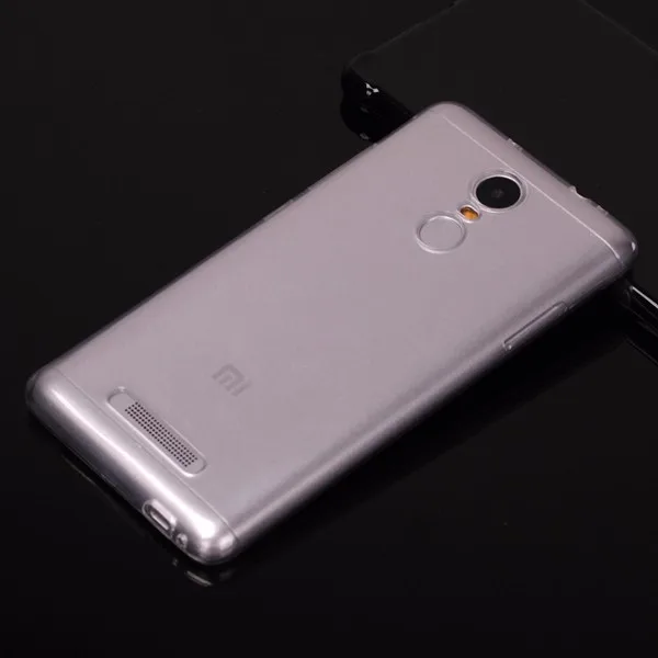 Прозрачный Для Xiaomi Redmi Note 3 Pro задняя крышка Защитный Кожаный силиконовый чехол Xiaomi Redmi Note 3 Pro прозрачный ТПУ и однотонный чехол - Цвет: Прозрачный