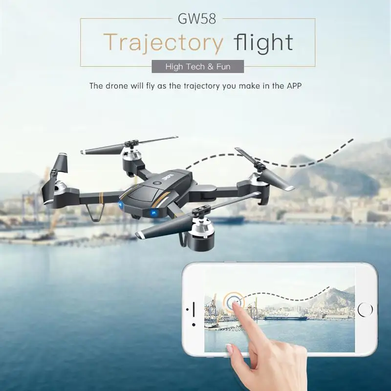 2 4G складные Дроны с HD камерой 720P широкоугольная камера Дрон Wifi FPV 360 ° флип
