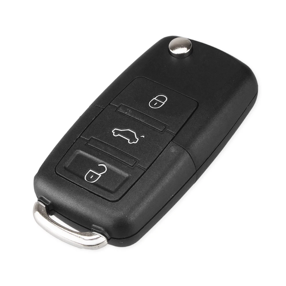 Dandkey откидной складной чехол для ключа 3 кнопки Volkswagen VW MK4 Bora Golf 4 5 6 Passat Polo камера