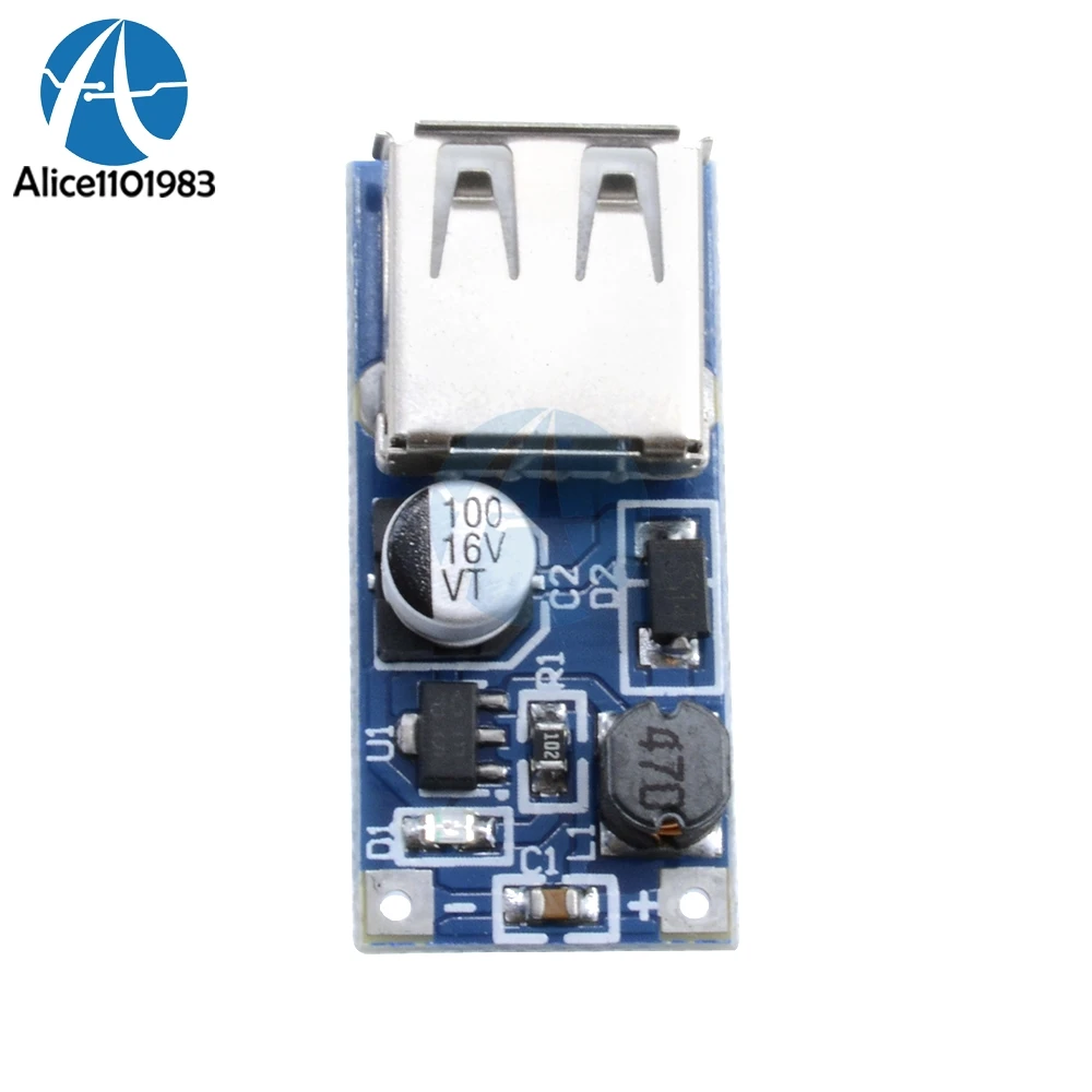 USB Повышающий Модуль повышения мощности DC 5 В мини плата управления PFM 500 мА 600