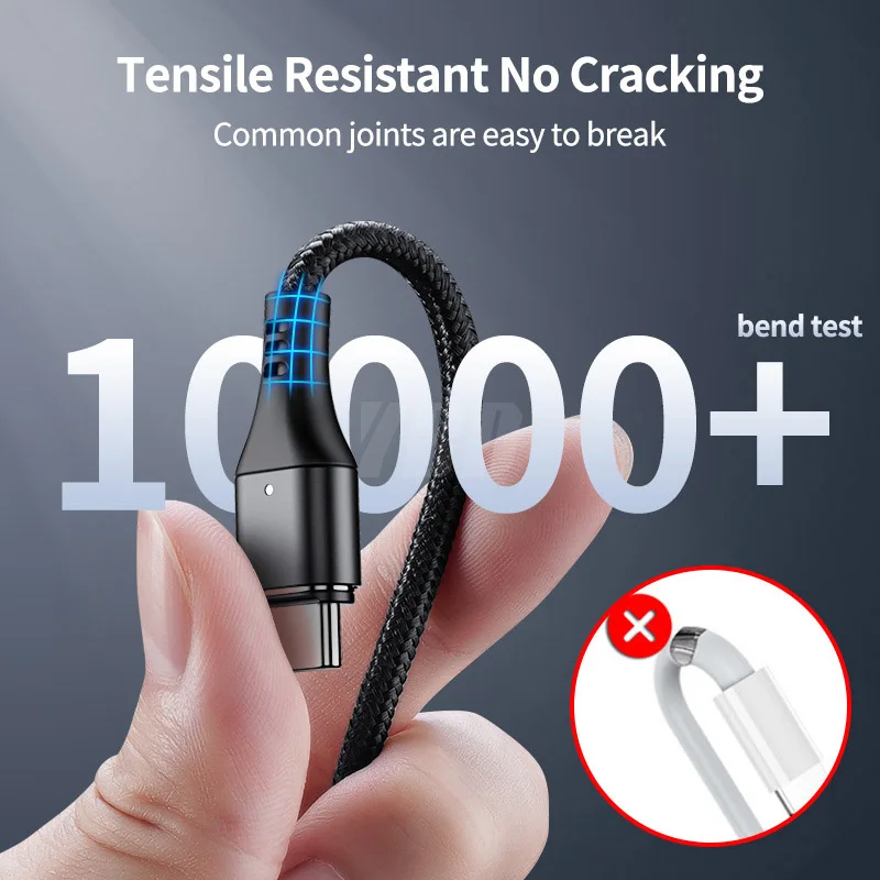 Кабель Micro USB YBD с магнитным зарядным устройством для Samsung iPhone/USB кабель Type c зарядки