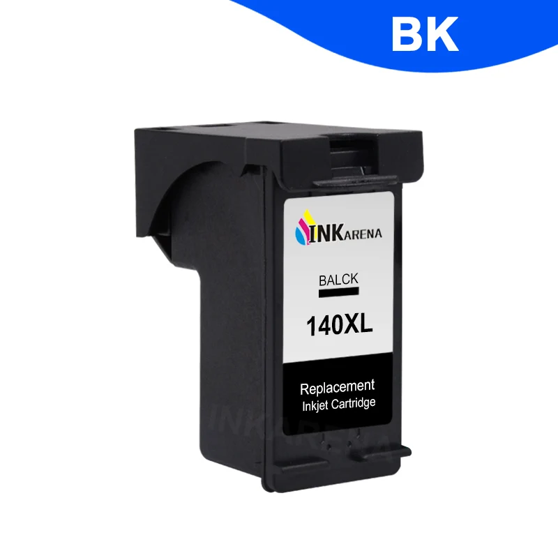 140XL BK INKARENA переработанный чернильный картридж Замена для HP140 141 XL D4263 D4363 C4283 C4483 C4583 C5283 D5363 струйный принтер - Цвет: 140XL BK