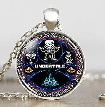 Undertale коллаж колесо игра геймер игры мужское модное ожерелье ручной работы