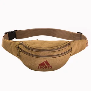 Поясная Сумка мужская, тканевая, с тремя молниями, длина ремня 2019 см, 105