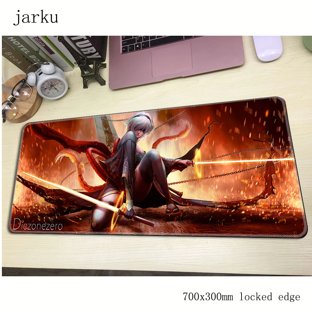 

nier automata mousepad gamer 700x300X3MM gaming mouse pad large anime notebook pc accessories laptop padmouse ergonomic mat