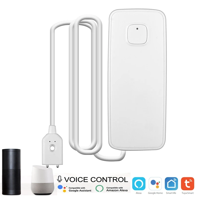 Wi Fi датчик утечки умный дом перерасход охранной сигнализации детектор воды Tuya