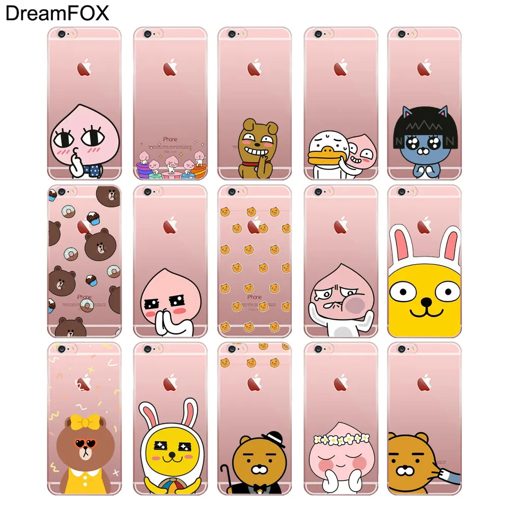 L052 друзья поп Корея Мультфильм Мягкий ТПУ силиконовый чехол для Apple iPhone 11 Pro X XR XS Max