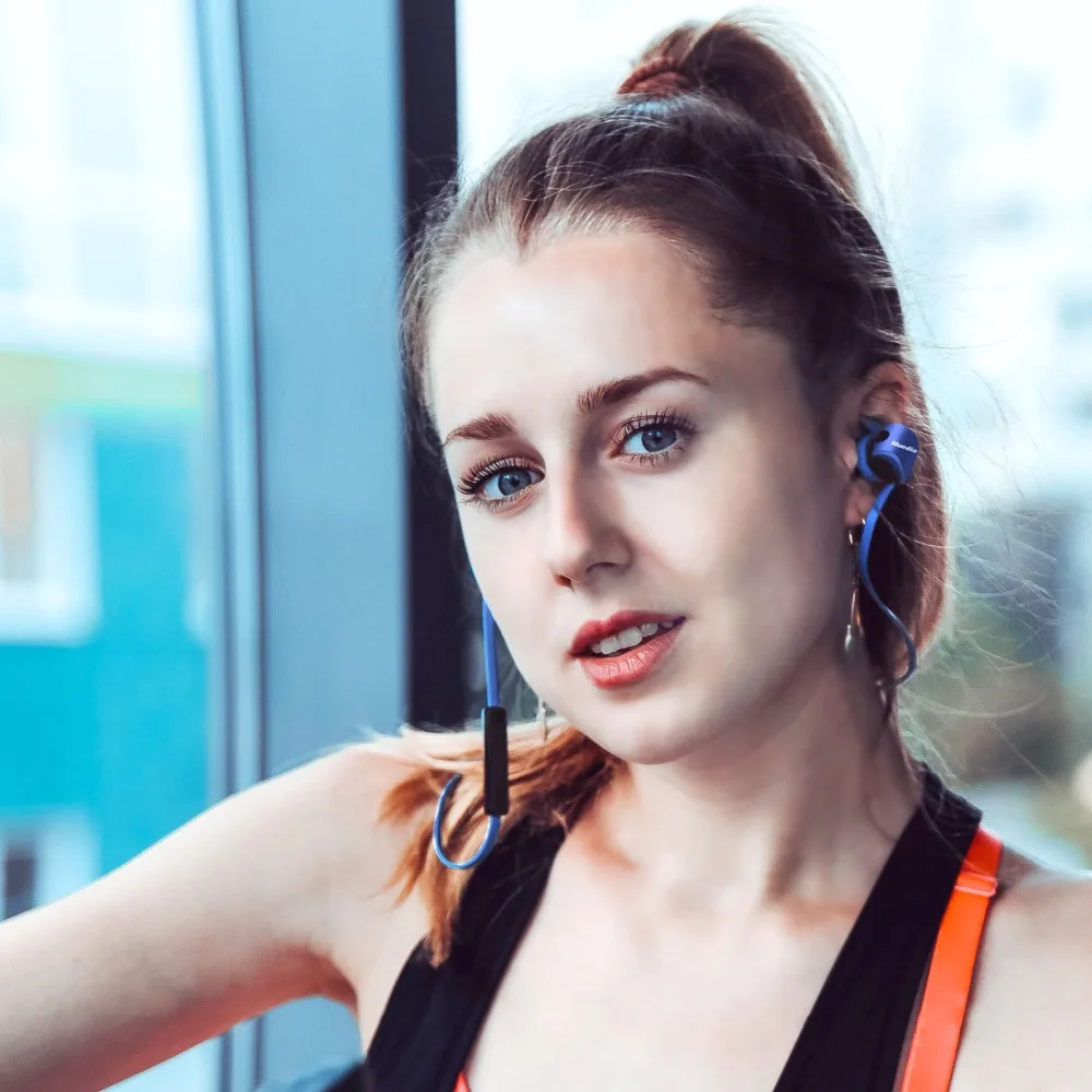 Bluedio TE спортивные беспроводные Bluetooth наушники с микрофоном пот доказательство