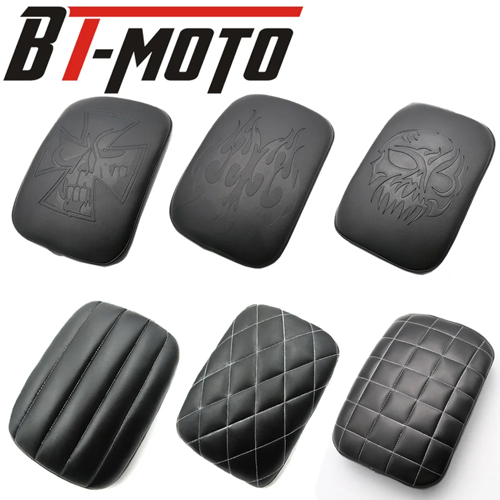 

Motorcycle 8 Suction Cup Rear Pillion Passenger Pad Seat Fits For Bobber Chopper Sportster Softail Touring XL 883 1200 Universal